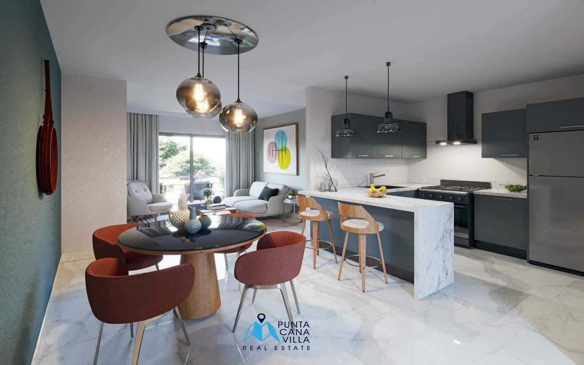 Id-2019 Modern Two Bedroom Condo For Sale In Bavaro Punta Cana - Image 4