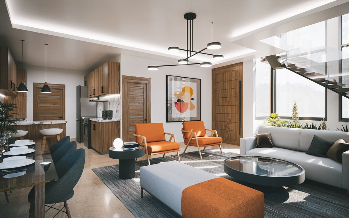 Id-2625 Three-bedroom Duplex Villas For Sale In Punta Cana - Image 5