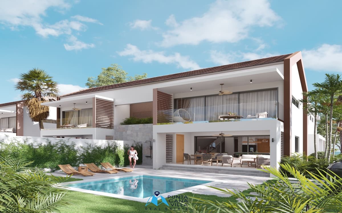 Id-2036 Three-bedroom Duplex Villa For Sale In Bavaro Punta Cana
