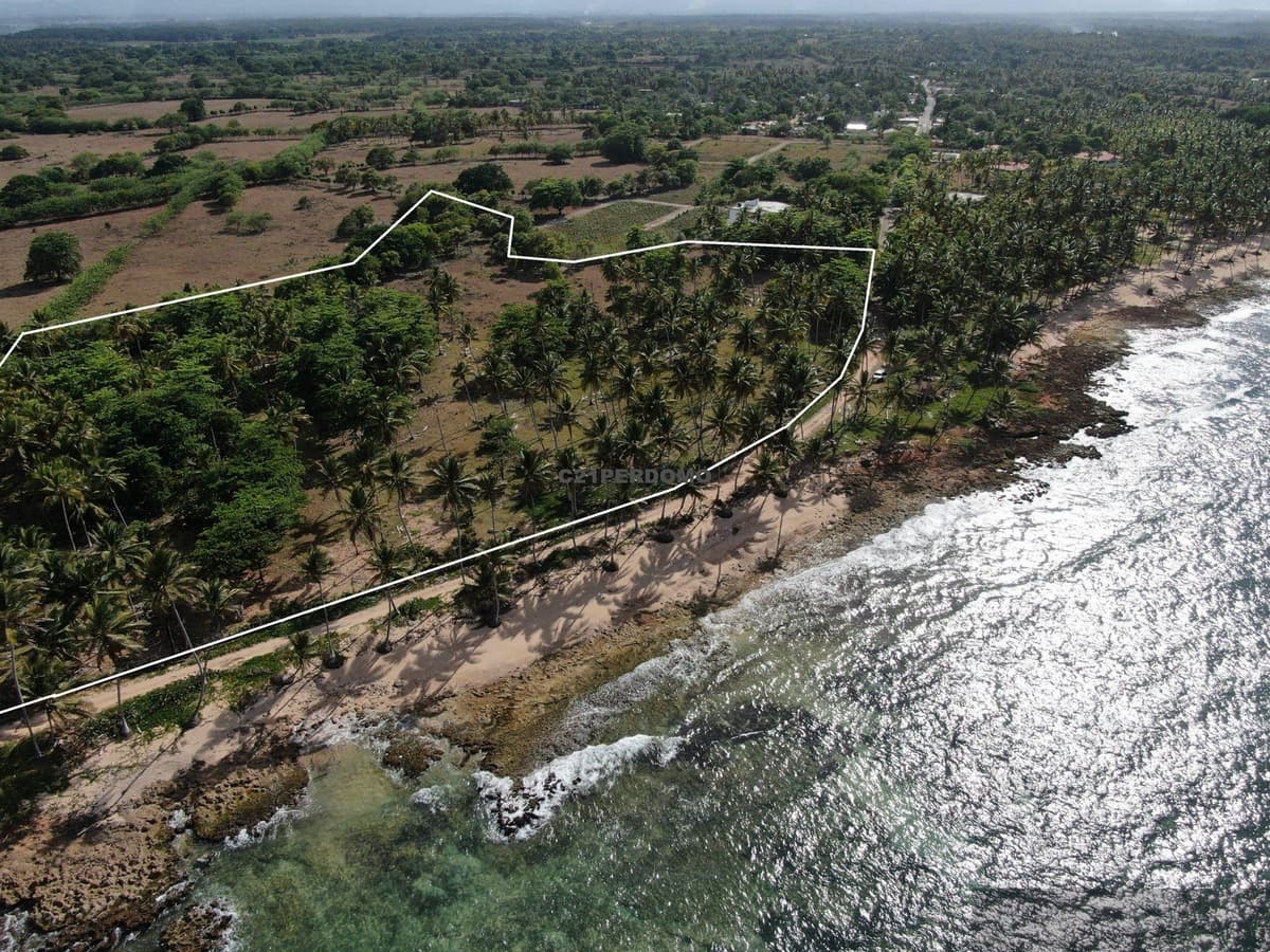 Prime Beachfront Development Lot for Sale in Cabrera, Dominican Republic - Image 1
