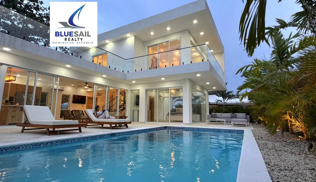 Oceanside Luxury Villa, Cabarete — 4 Bed, 4 Bath, 2 Minute Walk to the Beach - Image 1