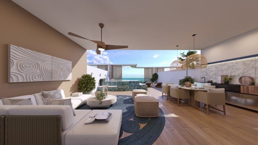 Palm Beach Residences elegant 1, 2 and 3 BR furnished condos and penthouses with golf-and ocean view - Cap Cana - Image 5