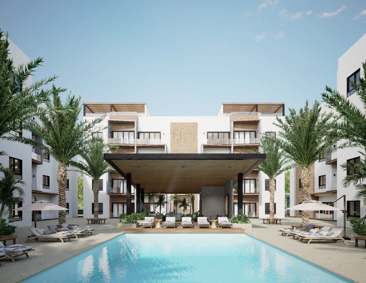 1-Bedroom + Studio with Pool View Near Downtown Punta Cana