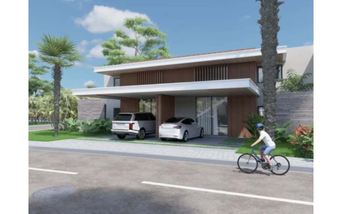 Modern Coastal Chic: A Sleek 2-BR Townhouse Escape Awaits in Las Terrenas’ Gem, Turquesa Town.