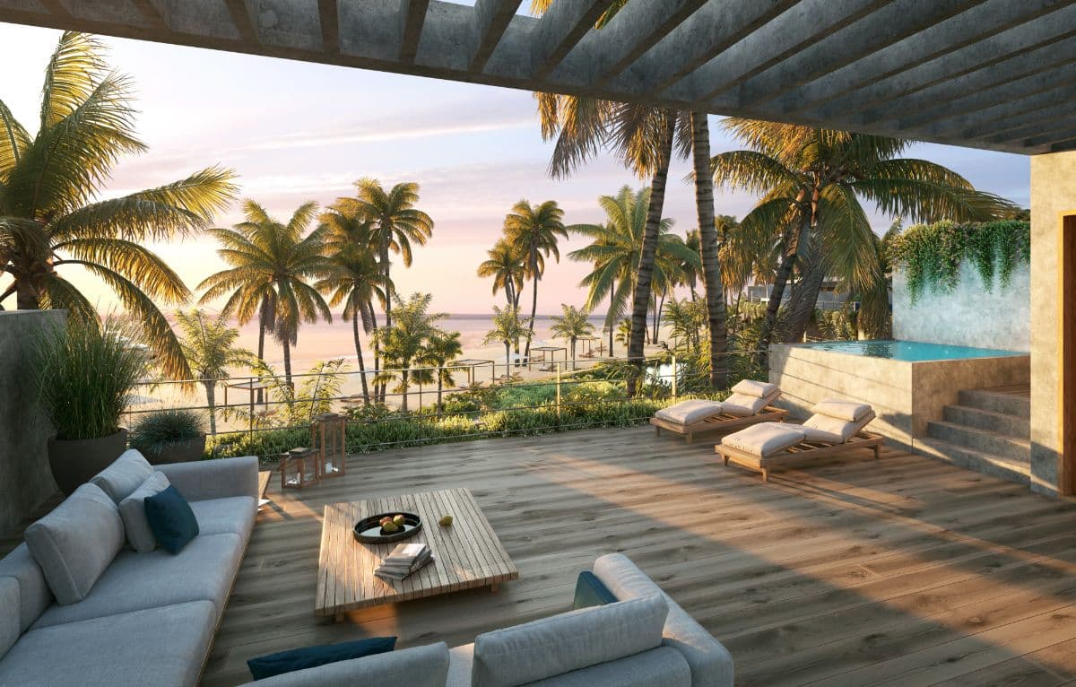 Beachfront Luxury Residence with Private Rooftop Jacuzzi in Las Terrenas