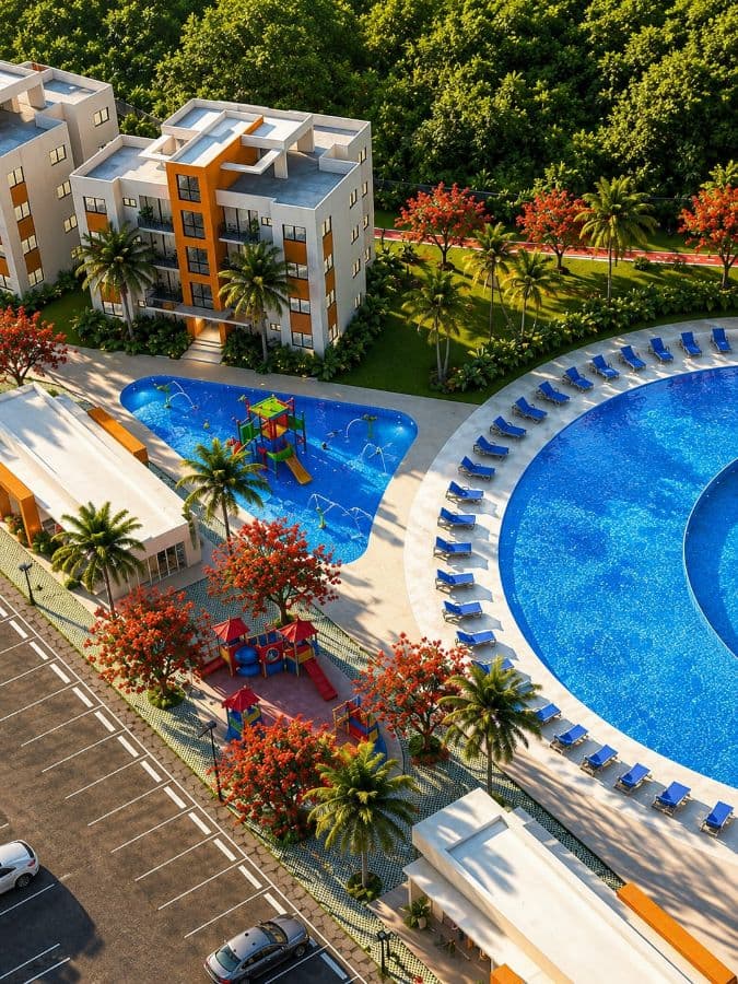 One Bedroom Apartments in Gated Community with Socail Areas, Pool, Kids Playgroung, Walking and Biking Trails, Gardens and Flexible Payments on Outsides of Punta Cana - Image 1