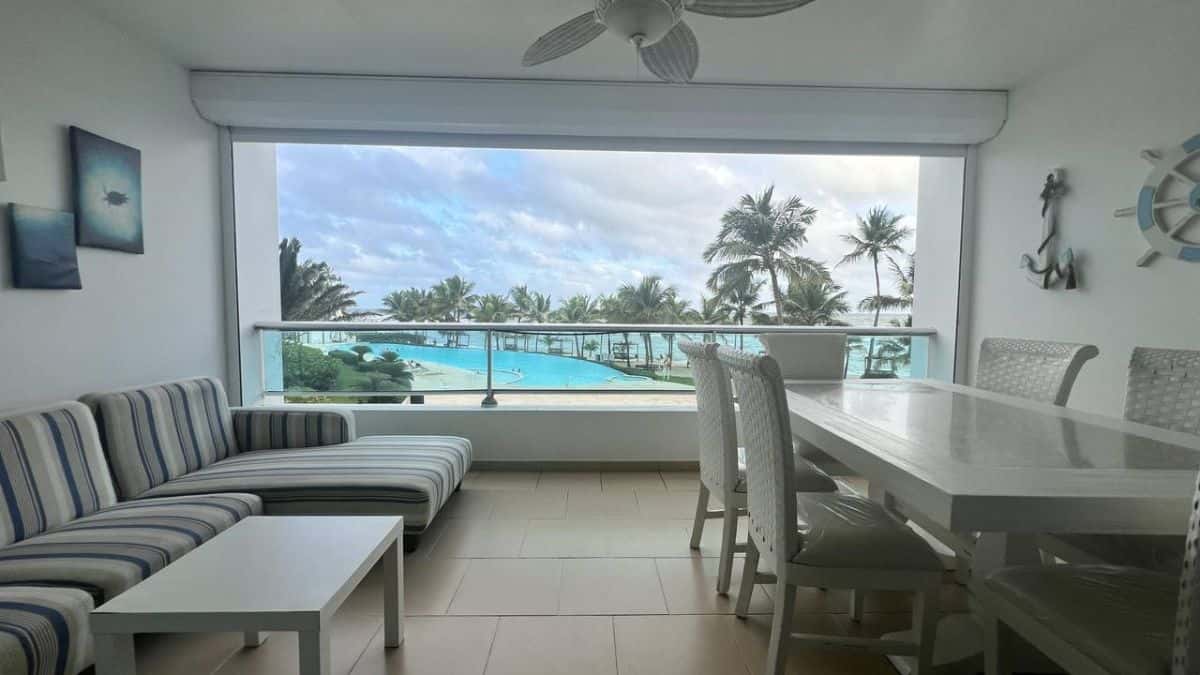 2-Bedroom Beachfront Condo with Two Balconies in Marbella Juan Dolio