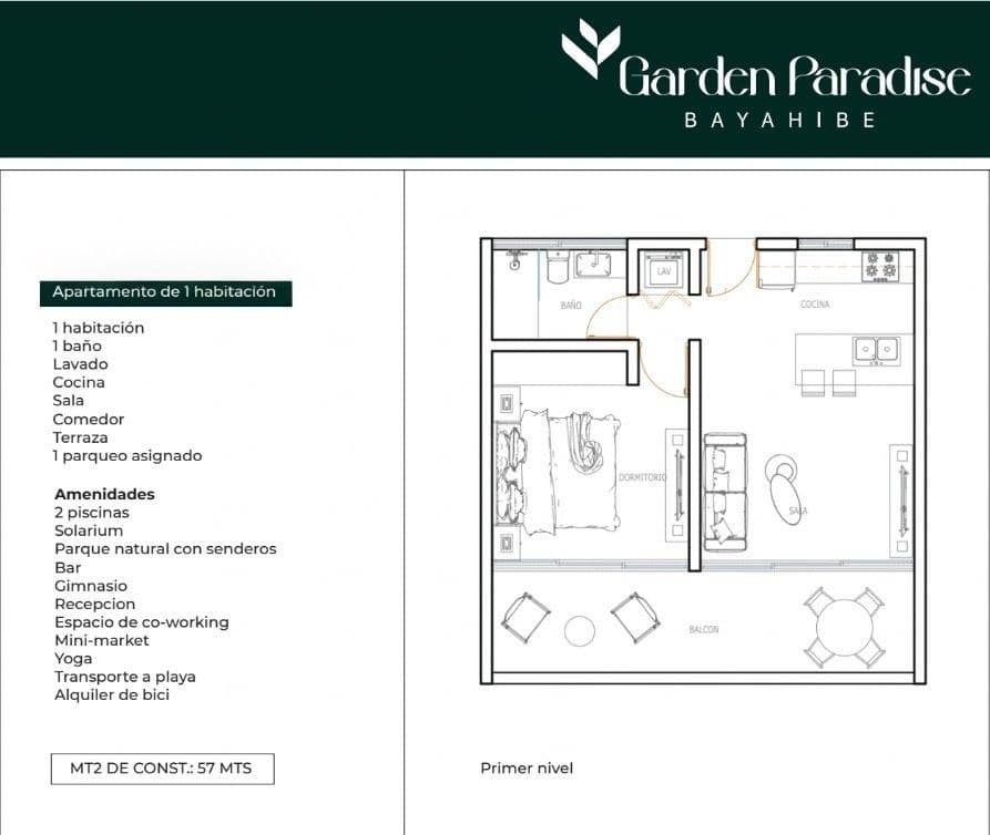 Live Surrounded by Nature – Modern 1-Bedroom Apartment in Garden Paradise Bayahibe - Image 2
