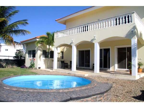 Spacious Furnished Villa In Sosua Hills With