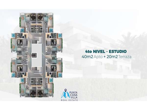 Id-2018 One Bedroom Studio Apartment In Vista Cana