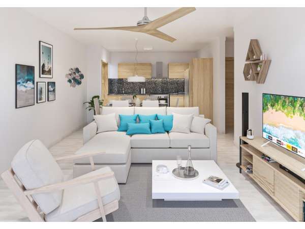 2 Bedroom Condo In Sosua - New. Walk To The Beach!
