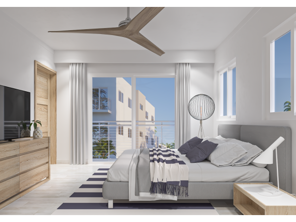 2 Bedroom Condo In Sosua - New. Walk To The Beach!