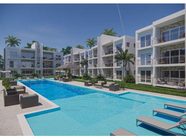 2 Bedroom Condo In Sosua - New. Walk To The Beach!