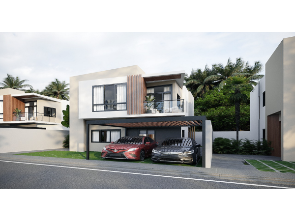 Two-story Home With Garden Terrace And Parking: