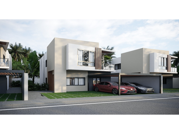 Two-story Home With Garden Terrace And Parking: