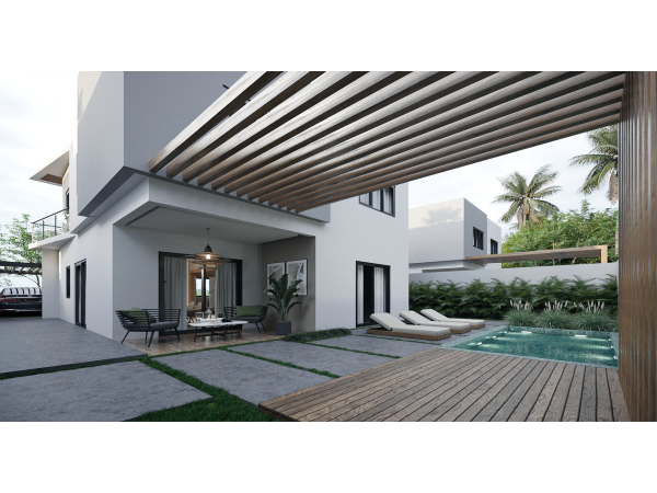 Two-story Home With Garden Terrace And Parking: