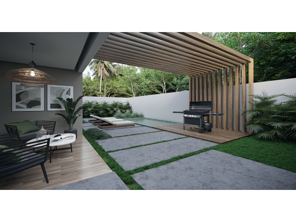 Two-story Home With Garden Terrace And Parking: