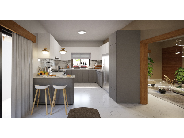 Two-story Home With Garden Terrace And Parking: